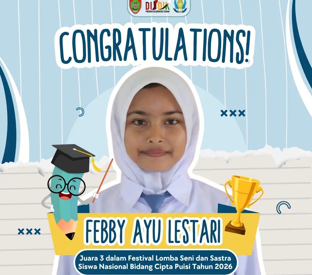 Siswa SMAN 2 Katingan Kuala Raih Juara 3 Cipta Puisi FLS3N Tingkat Provinsi Kalimantan Tengah 2026